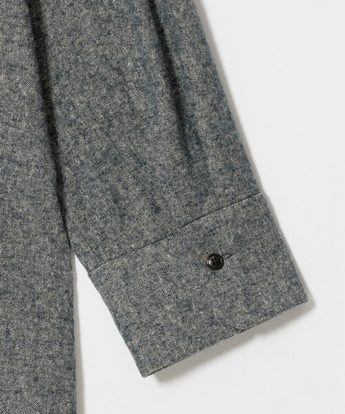 BEAUTY&YOUTH UNITED ARROWS(ビューティーアンドユースユナイテッドアローズ)の「麻コットン フランネル レギュラーカラー シャツ(シャツ/ブラウス・レディース・ネイビー・FREE)」の4枚目の写真
