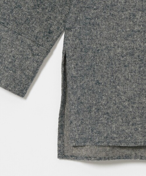 BEAUTY&YOUTH UNITED ARROWS(ビューティーアンドユースユナイテッドアローズ)の「麻コットン フランネル レギュラーカラー シャツ(シャツ/ブラウス・レディース・ネイビー・FREE)」の5枚目の写真