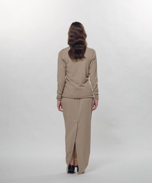 KEISUKEYOSHIDA（ケイスケヨシダ）の「Belted High-Neck Sweater（ニット/セーター・レディース・ブラック・S）」の9枚目の写真