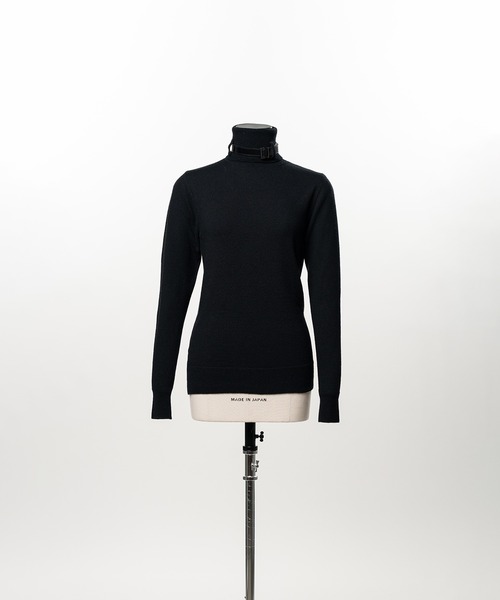 KEISUKEYOSHIDA（ケイスケヨシダ）の「Belted High-Neck Sweater（ニット/セーター・レディース・ブラック・S）」の12枚目の写真