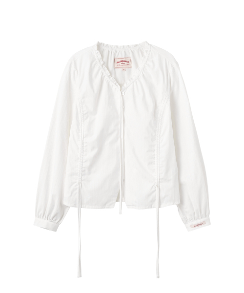 AMESWORLDWIDE（アメスワールドワイド）の「CLASSIC SHIRRING BLOUSE WHITE（シャツ/ブラウス・レディース・その他・FREE）」の10枚目の写真