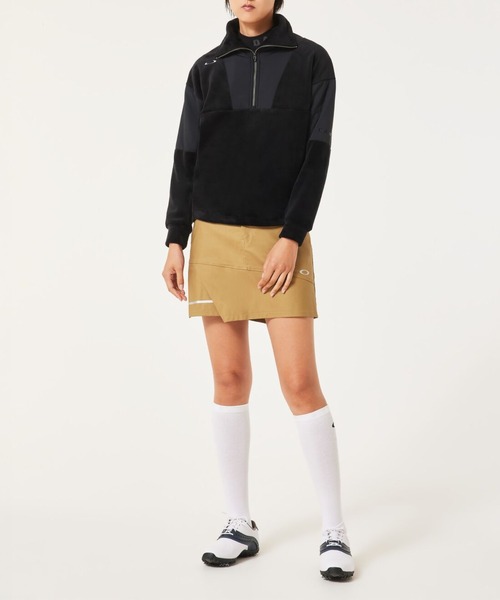 OAKLEY(オークリー)の「【最新】 オークリー ELEVATE PULLOVER H/Z FLEECE/ミドラー/ゴルフ/レディース/OAKLEY(その他アウター・レディース・ブラック/ホワイト・L/S/M)」の1枚目の写真