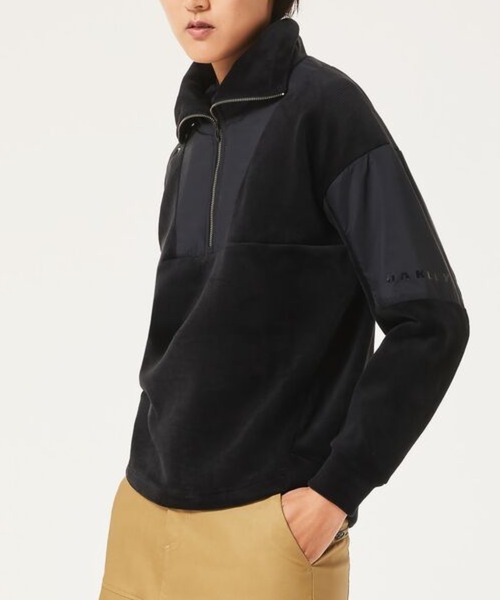 OAKLEY(オークリー)の「【最新】 オークリー ELEVATE PULLOVER H/Z FLEECE/ミドラー/ゴルフ/レディース/OAKLEY(その他アウター・レディース・ブラック/ホワイト・L/S/M)」の4枚目の写真