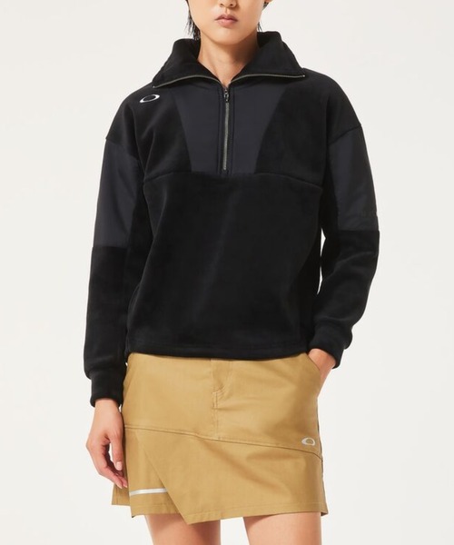 OAKLEY(オークリー)の「【最新】 オークリー ELEVATE PULLOVER H/Z FLEECE/ミドラー/ゴルフ/レディース/OAKLEY(その他アウター・レディース・ブラック/ホワイト・L/S/M)」の3枚目の写真