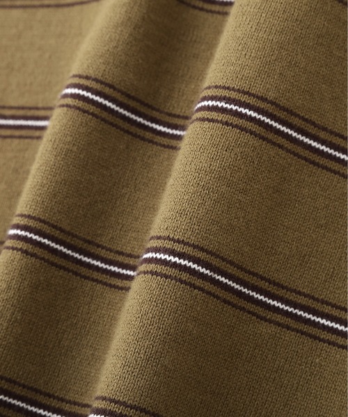 YLEVE(イレーヴ)の「YLEVE / HEAVYWEIGHT SOFT JERSEY BORDER LONG-SLEEVE T(Tシャツ/カットソー・レディース・カーキ/ワイン系・1)」の5枚目の写真