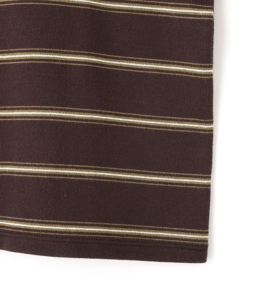 YLEVE(イレーヴ)の「YLEVE / HEAVYWEIGHT SOFT JERSEY BORDER LONG-SLEEVE T(Tシャツ/カットソー・レディース・カーキ/ワイン系・1)」の15枚目の写真