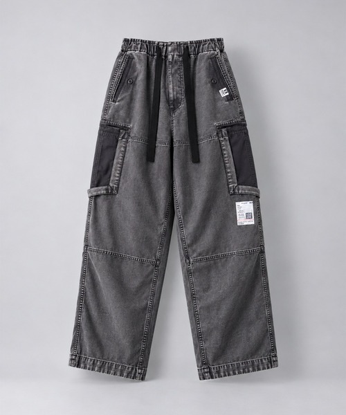 Maison MIHARA YASUHIRO(メゾンミハラヤスヒロ)の「【MIHARAYASUHIRO/ミハラヤスヒロ】DAMAGED CARGO PT(カーゴパンツ・メンズ・ダークグリーン/ブラック・44/46)」の2枚目の写真