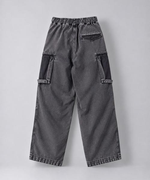 Maison MIHARA YASUHIRO(メゾンミハラヤスヒロ)の「【MIHARAYASUHIRO/ミハラヤスヒロ】DAMAGED CARGO PT(カーゴパンツ・メンズ・ダークグリーン/ブラック・44/46)」の3枚目の写真