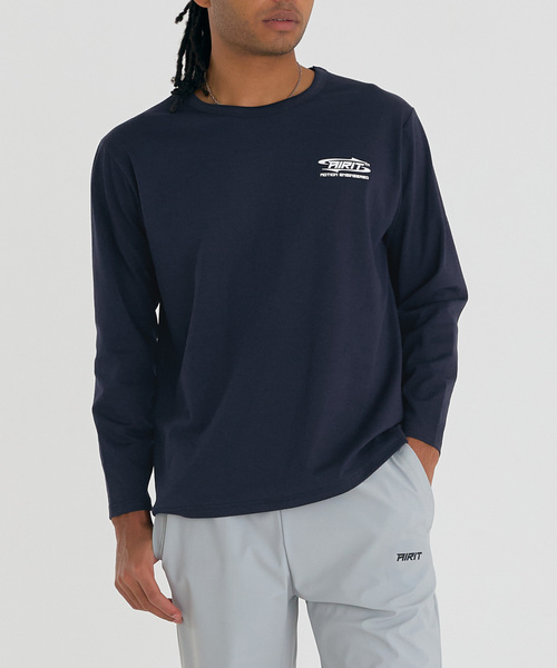 AIRIT(アイリット)の「ルーズフィット エッセンシャル LS AM1239 NV(Tシャツ/カットソー・メンズ・ネイビー・X-LARGE/XX-LARGE/XXX-LARGE)」の1枚目の写真