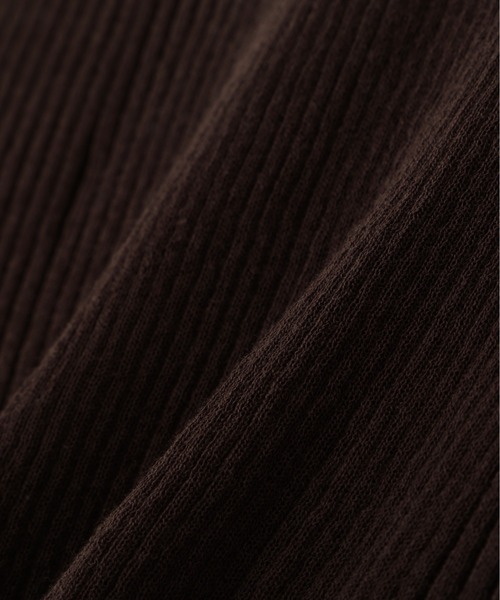 YLEVE(イレーヴ)の「YLEVE / SHEER RIB KNIT LONG SLEEVE POLO(ニット/セーター・レディース・ブラウン/カーキ/ブラック・1)」の10枚目の写真
