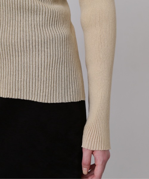 YLEVE(イレーヴ)の「YLEVE / SHEER RIB KNIT LONG SLEEVE POLO(ニット/セーター・レディース・ブラウン/カーキ/ブラック・1)」の15枚目の写真