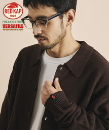 RED KAP/レッドキャップ 別注 ガーター編み ソリッド バルキー シャツカーディガン