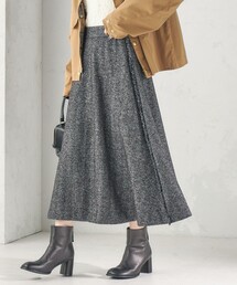 ラメ ツイード フレア スカート