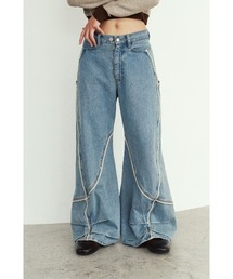 curve utility denim pants(unisex)
