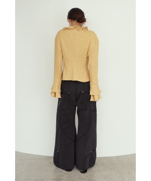 Knuth Marf(クヌースマーフ)の「curve utility denim pants(unisex)(デニムパンツ・レディース・ブルー/ブラック・MEDIUM/SMALL/X-SMALL)」の17枚目の写真