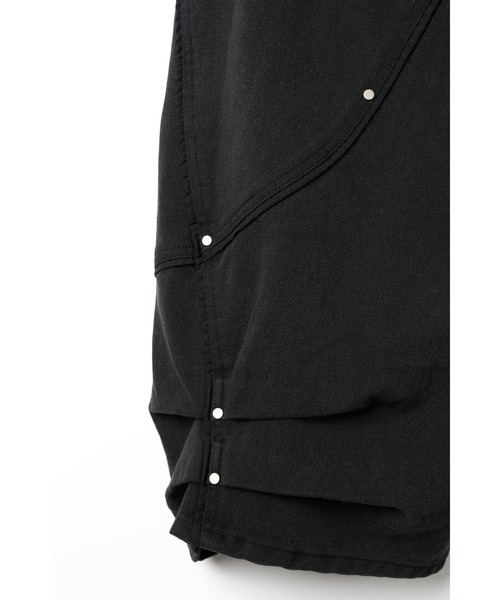 Knuth Marf(クヌースマーフ)の「curve utility denim pants(unisex)(デニムパンツ・レディース・ブルー/ブラック・MEDIUM/SMALL/X-SMALL)」の3枚目の写真