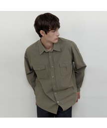 ワークコットンシャツ_KHAKI(WB6SH13)