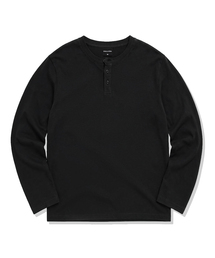 ヘンリーネック ロングスリーブ Tシャツ