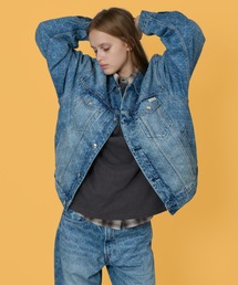 Calvin Klein | Calvin Klein/カルバンクライン 90S BOULEVARD BLUES AOP TRUCKER 90s オールオーバートラッカージャケット デニムジャケット プリント チェック ライトアウター メンズ レディース 2026年 秋 秋服 冬 冬服(デニムジャケット)