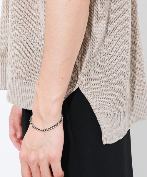 STUDIOUS（ステュディオス）の「 【ZOZO限定】STUDIOUS ドロップショルダー畦編みビッグニットT（Tシャツ/カットソー・メンズ・オフホワイト/グリーン/ベージュ・2/1/3）」の16枚目の写真