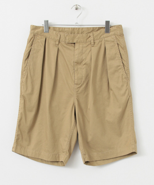 URBAN RESEARCH（アーバンリサーチ）の「UR 強撚ギャバワイドショーツ（その他パンツ・メンズ・ベージュ/ネイビー・LARGE/MEDIUM）」の21枚目の写真