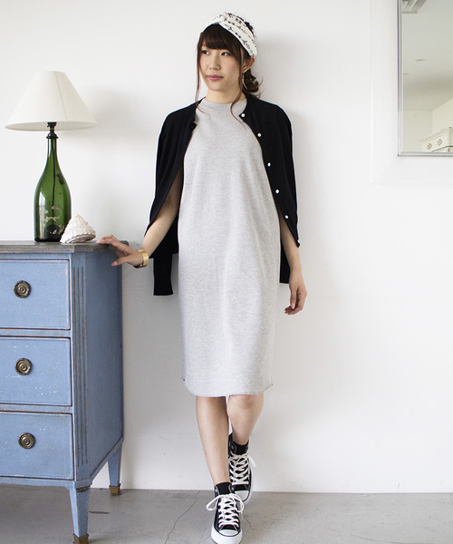 N.（N. Natural Beauty Basic）（エヌエヌナチュラルビューティーベーシック）の「ワッフルワンピース（ワンピース・レディース・グレー/ブルー/カーキ・MEDIUM）」の5枚目の写真