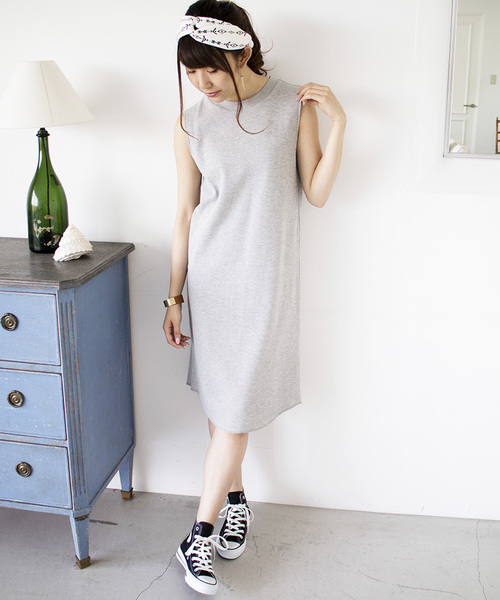 N.（N. Natural Beauty Basic）（エヌエヌナチュラルビューティーベーシック）の「ワッフルワンピース（ワンピース・レディース・グレー/ブルー/カーキ・MEDIUM）」の6枚目の写真