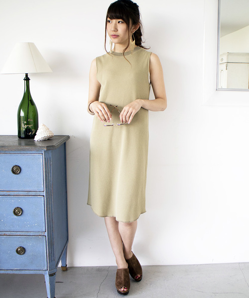 N.（N. Natural Beauty Basic）（エヌエヌナチュラルビューティーベーシック）の「ワッフルワンピース（ワンピース・レディース・グレー/ブルー/カーキ・MEDIUM）」の11枚目の写真