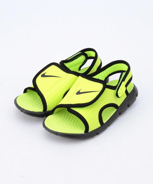 NIKE(ナイキ)の「NIKE SUNRAY ADJUST 4TD(12~16㎝)(サンダル・キッズ・レッド/ライトグリーン・12/16/15 /13/14)」の1枚目の写真