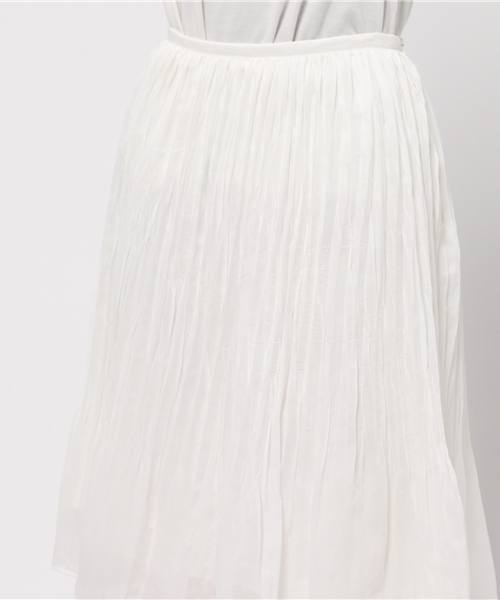 NATURAL BEAUTY BASIC（ナチュラルビューティーベーシック）の「ワッシャープリーツスカート（スカート・レディース・ホワイト系その他/オレンジ/ブラウン・SMALL/X-SMALL/MEDIUM）」の6枚目の写真
