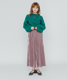 merry jenny | ベロアワイドパンツ(その他パンツ)