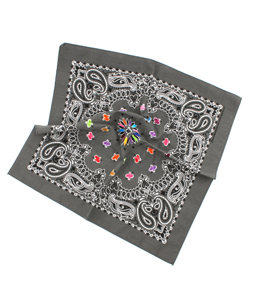 BEAUTY&YOUTH UNITED ARROWS（ビューティーアンドユースユナイテッドアローズ）の「＜OAXACA＞ Stitch BANDANNA（バンダナ/スカーフ・メンズ・ブラック/ダークグレー/ブラウン/ワインレッド/オリーブ/ネイビー/ターコイズブルー/パープル/ベージュ/オレンジ/その他1・フリー）」の3枚目の写真