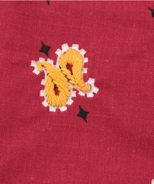 BEAUTY&YOUTH UNITED ARROWS（ビューティーアンドユースユナイテッドアローズ）の「＜OAXACA＞ Stitch BANDANNA（バンダナ/スカーフ・メンズ・ブラック/ダークグレー/ブラウン/ワインレッド/オリーブ/ネイビー/ターコイズブルー/パープル/ベージュ/オレンジ/その他1・フリー）」の12枚目の写真