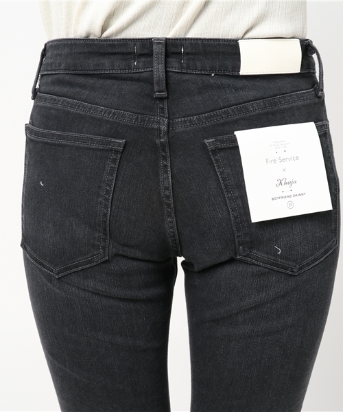 fireservice(ファイヤーサービス)の「Fire Service:テーパードスキニー black(デニムパンツ・レディース・ブラック・23/25/24)」の8枚目の写真