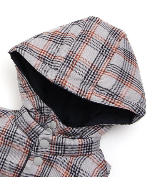 apres les cours（アプレレクール）の「リバーシブル中綿ベスト（ダウンベスト・キッズ・ネイビー/キャメル・90/80/100/110/120/130/140）」の7枚目の写真