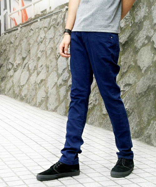 WEGO(ウィゴー)の「スリムフィットストレッチパンツ(チノパンツ・メンズ・ブラック/ライトグレー/グリーン/ネイビー/マスタード/ピンク系その他/レッド/ワイン/ブルー/オレンジ・SMALL/MEDIUM/LARGE)」の5枚目の写真