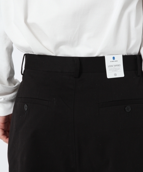GLOBAL WORK（グローバルワーク）の「チノルーズテーパード/775630（チノパンツ・メンズ・ブラック/ベージュ/ネイビー/カーキ・SMALL/MEDIUM/LARGE）」の6枚目の写真