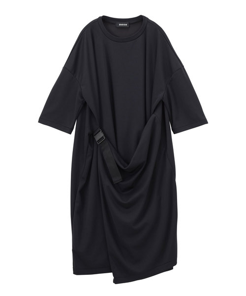 ZUCCA/クールジャージィー/ワンピース/変形/ズッカ ZUCCa / S サッカーチェックジャージィー / ワンピース(M black