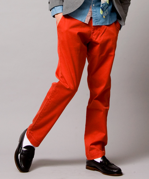 BEAUTY&YOUTH UNITED ARROWS（ビューティーアンドユースユナイテッドアローズ）の「by ∴ オーバーダイ チノ ノープリーツ テーパード◆ §2（チノパンツ・メンズ・ベージュ/レッド/コバルトブルー・SMALL/X-LARGE/LARGE/MEDIUM）」の6枚目の写真