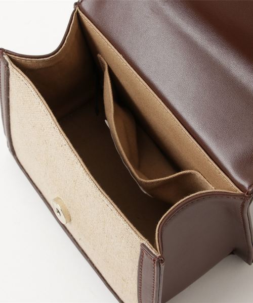 RIVE DROITE（リヴドロワ）の「生地コンビミニバッグ（ショルダーバッグ・レディース・ブラック/ブラウン・FREE）」の3枚目の写真