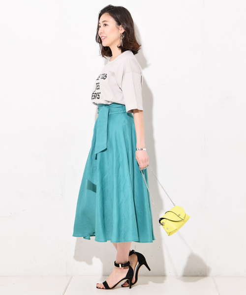 RIVE DROITE（リヴドロワ）の「ロゴオーバーサイズTee（Tシャツ/カットソー・レディース・ホワイト/ブラック/グレー・FREE）」の5枚目の写真