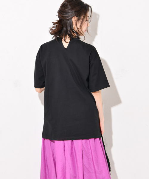 RIVE DROITE（リヴドロワ）の「ロゴオーバーサイズTee（Tシャツ/カットソー・レディース・ホワイト/ブラック/グレー・FREE）」の13枚目の写真