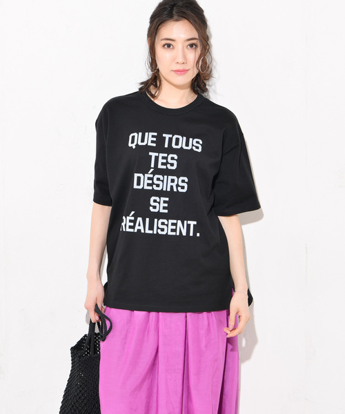 RIVE DROITE（リヴドロワ）の「ロゴオーバーサイズTee（Tシャツ/カットソー・レディース・ホワイト/ブラック/グレー・FREE）」の14枚目の写真