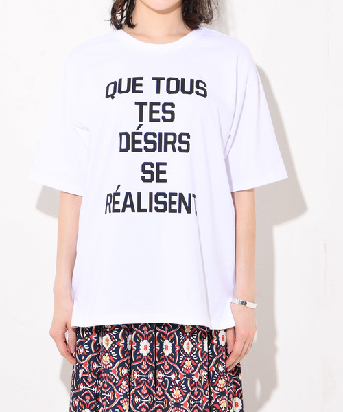 RIVE DROITE（リヴドロワ）の「ロゴオーバーサイズTee（Tシャツ/カットソー・レディース・ホワイト/ブラック/グレー・FREE）」の15枚目の写真