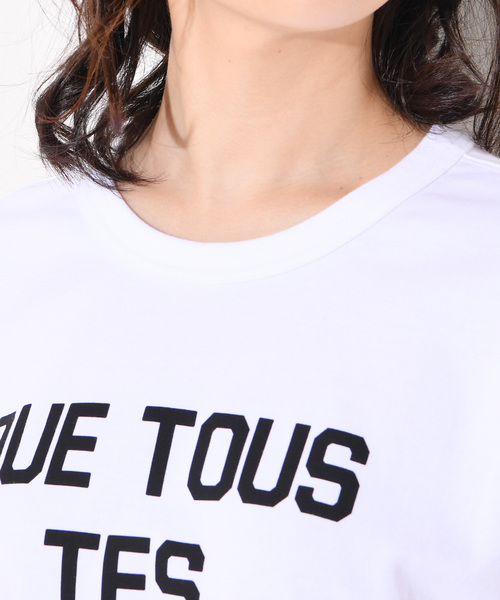 RIVE DROITE（リヴドロワ）の「ロゴオーバーサイズTee（Tシャツ/カットソー・レディース・ホワイト/ブラック/グレー・FREE）」の19枚目の写真