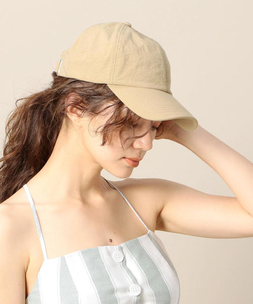 BEAUTY&YOUTH UNITED ARROWS（ビューティーアンドユースユナイテッドアローズ）の「BY ナイロンキャップ о（キャップ・レディース・クリーム/ブラック/ベージュ・FREE）」の2枚目の写真