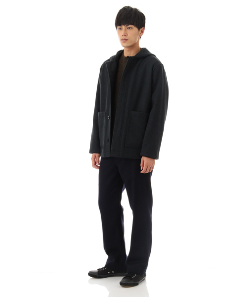 MHL.（エムエイチエル）の「LIGHT WOOL MELTON（ステンカラーコート