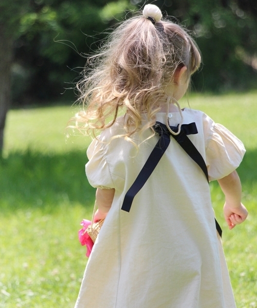 Rora（ローラ）の「ナチューラ ワンピース(2color)（ワンピース・キッズ・レッド/ナチュラル・110cm/100cm/120cm/130cm/140cm/150cm）」の8枚目の写真