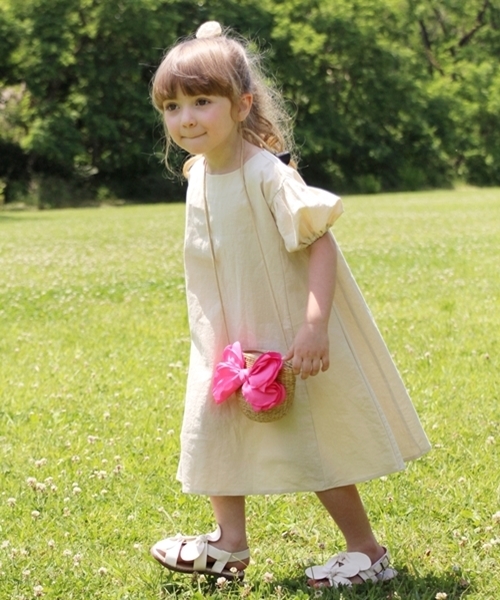 Rora（ローラ）の「ナチューラ ワンピース(2color)（ワンピース・キッズ・レッド/ナチュラル・110cm/100cm/120cm/130cm/140cm/150cm）」の9枚目の写真