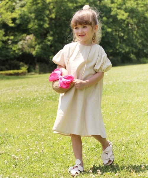 Rora（ローラ）の「ナチューラ ワンピース(2color)（ワンピース・キッズ・レッド/ナチュラル・110cm/100cm/120cm/130cm/140cm/150cm）」の16枚目の写真